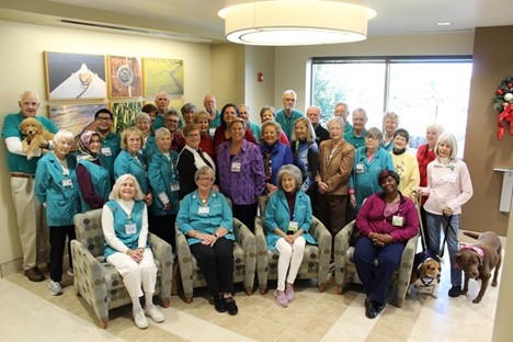 group of older volunteers at Riverside Shore Memorial Hospital